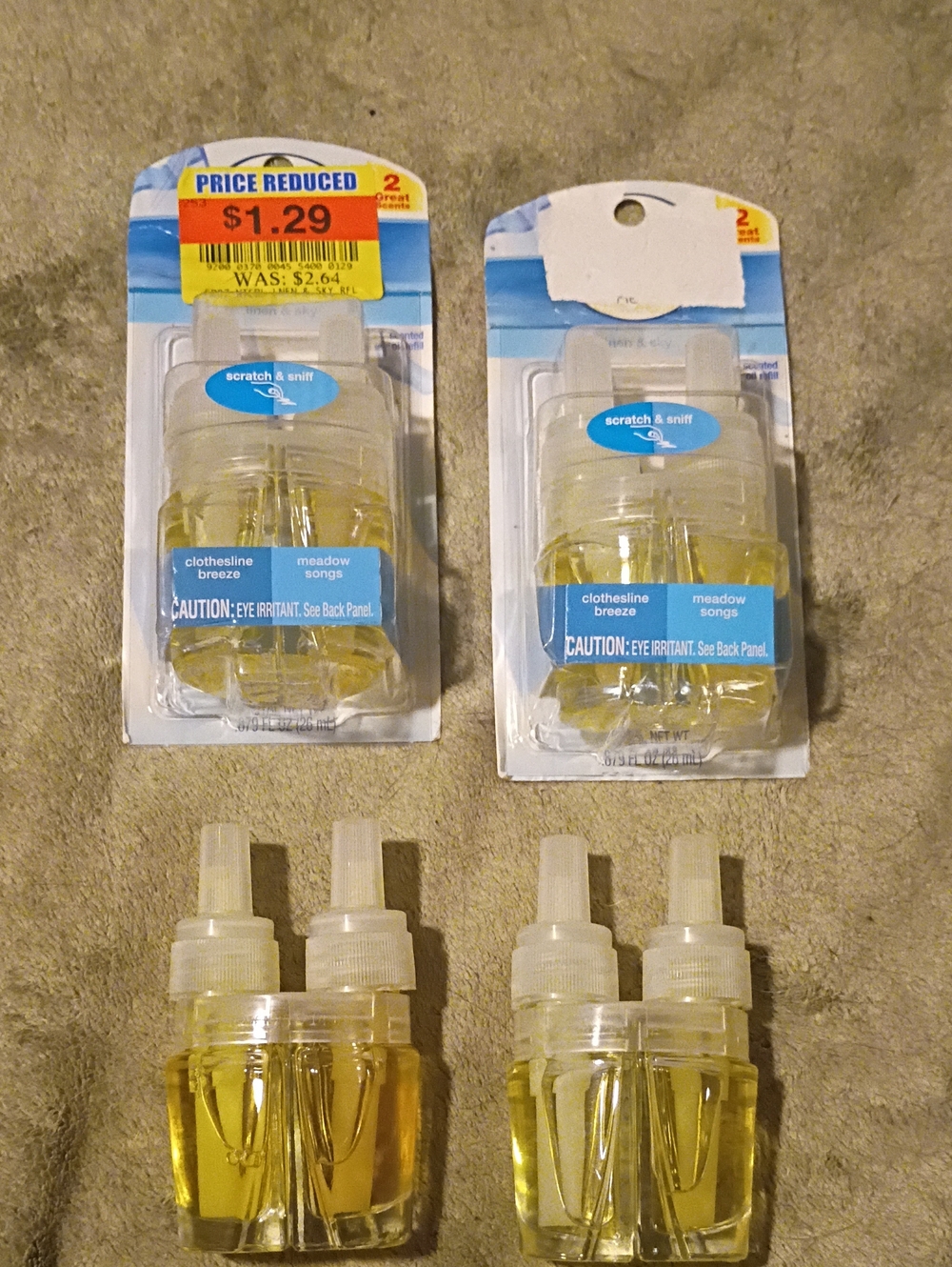 Plug-in Air Freshener Refills - Yellow Liquid (4)